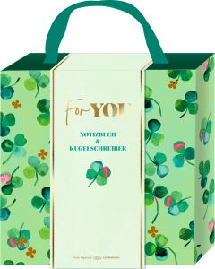 Geschenkset: Notizbuch mit Kugelschreiber