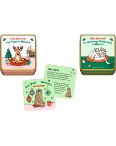 Mitmach-Dosen - Chill doch mal! 24x Yoga im Advent / 24 schnurrige Glückstipps im Advent