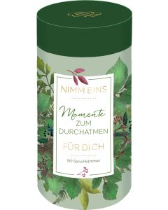 Sprüchedose – Nimm eins! Momente zum Durchatmen für dich