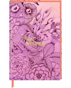 Notizbuch DIN A6 – Just Notes (Line Rosé Flower)