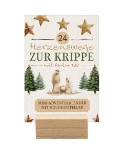 24 Herzenswege zur Krippe mit Psalm 139