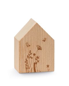 Holzhaus - 2 Bienen und Blumen