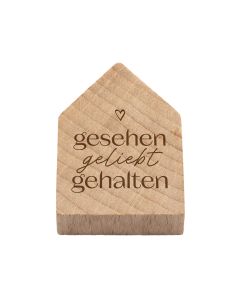 Magnetisches Holzhaus gesehen-geliebt-gehalten
