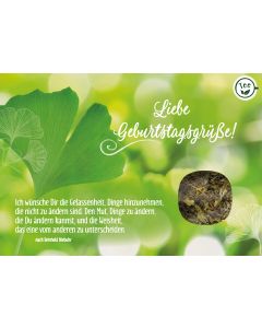Liebe Geburtstagsgrüße! Ich wünsche Dir die Gelassenheit ...