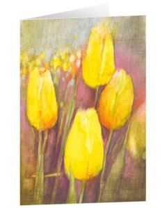 Kunstkarten "Gelbe Tulpen" 6 Stk.