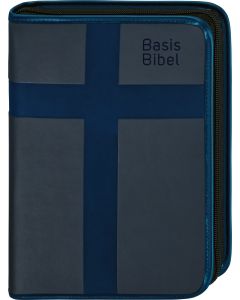 BasisBibel. Die Kompakte. Hülle mit Reißverschluss. Blau