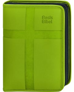 BasisBibel. Die Kompakte. Kunstlederhülle mit Reißverschluss. hellgrün