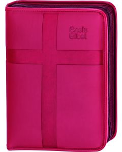 BasisBibel. Die Kompakte. Kunstlederhülle mit Reißverschluss. rot