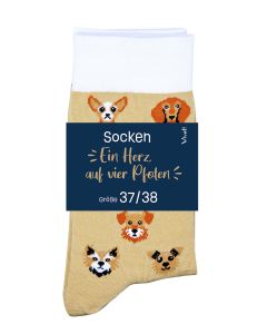 Socken für Hundeliebhaber »Ein Herz auf vier Pfoten«