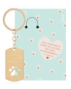 Schlüsselanhänger » Herz auf 4 Pfoten«