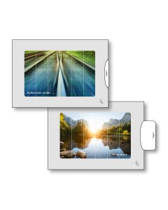 Zwei-Bild-Karte Schienen