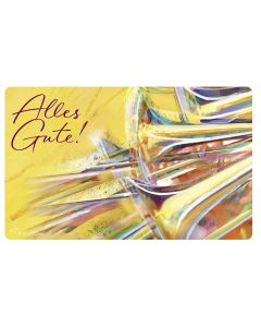 Vesperbrettchen / Frühstücksbrettchen Alles Gute!