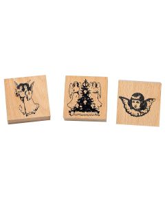 4er-Set: Stempel »Himmlische Weihnachtsgrüße«