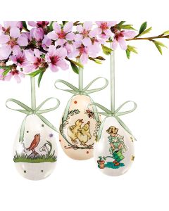 3er-Set Keramikeier »Frohe Ostergrüße«
