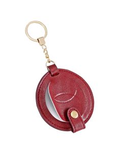 Schlüsselanhänger mit Kosmetikspiegel und Ichthys-Prägung