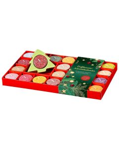 Der Duftkerzen-Adventskalender mit Keramikleuchter