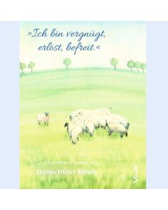 5er-Set Grußkarten in Box »Ich bin vergnügt, erlöst, befreit« mit Texten von Hanns Diester Hüsch