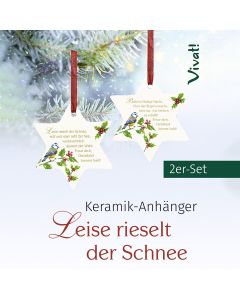 2er-Set Stern-Anhänger »Leise rieselt der Schnee«