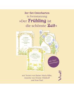 3er-Set Osterkarten »Der Frühling ist die schönste Zeit«