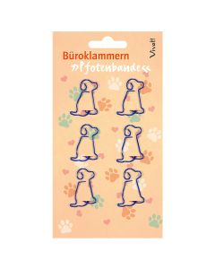 6er-Set Büroklammern »Pfotenbande«