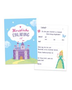 Kindergeburtstag Einladungen Prinzessin