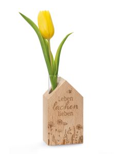 Holzhaus Leben lachen lieben