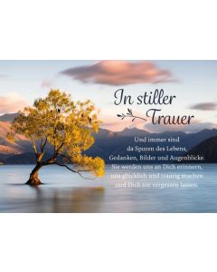 In stiller Trauer. Und immer sind da Spuren des Lebens, Gedanken, Bilder