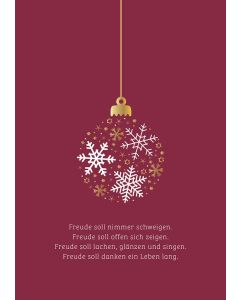 Freude soll nimmer schweigen