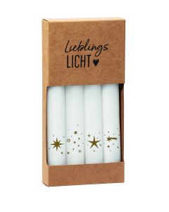 4er-Set Stabkerzen - Sterne