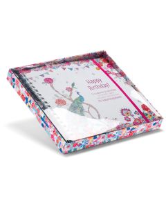 Blattgeflüster Patchwork Design Geburtstagplaner mit 12 Grußkarten