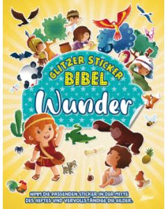 Glitzer Sticker Bibel - Wunder