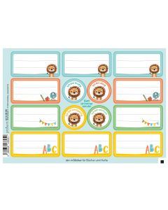 Bogen Namenssticker 'Löwe'