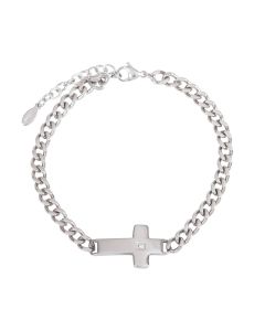 Armband 'Kreuz mit Zirkonia-Stein'