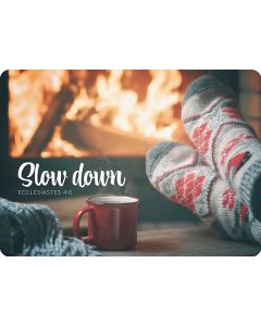 Postkarte 'Slow down'