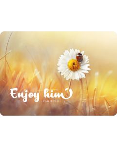 Postkarte 'Enjoy him'