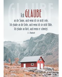 Postkarte 'Ich glaube'
