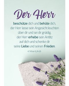 Postkarte 'Der Herr beschütze dich und behüte dich'