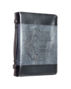 Bibelhülle M kunstleder „sei stark und mutig“ Josia 1:9