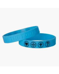 THE FOUR Armband blau leuchtend 15 cm