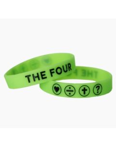 THE FOUR Armband neongrün 15 cm