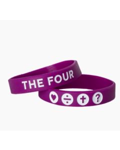 THE FOUR Armband violett 18 cm