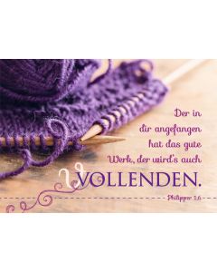 Postkarte 'das gute Werk' 1EX