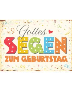 Postkarte 'Gottes Segen zum Geburtstag' 1ex