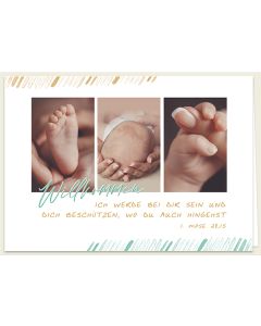 Faltkarte 'Willkommen' 1EX