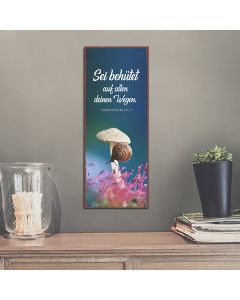 Metallschild 'Sei behütet auf allen deinen Wegen. Psalm 121,