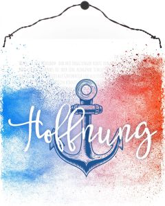 Holzschild 'Hoffnung'