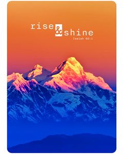 Postkarte 'Rise & Shine' (Berge) 1EX