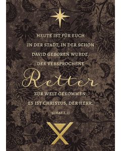 Postkarte 'Heute ist für euch in der Stadt, in der schon Dav