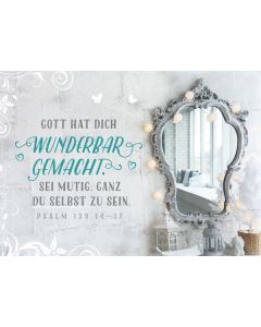 Postkarte 'Gott hat dich wunderbar gemacht. Sei mutig, ganz