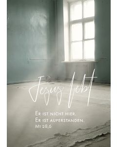 Postkarte 'Jesus lebt' 1EX